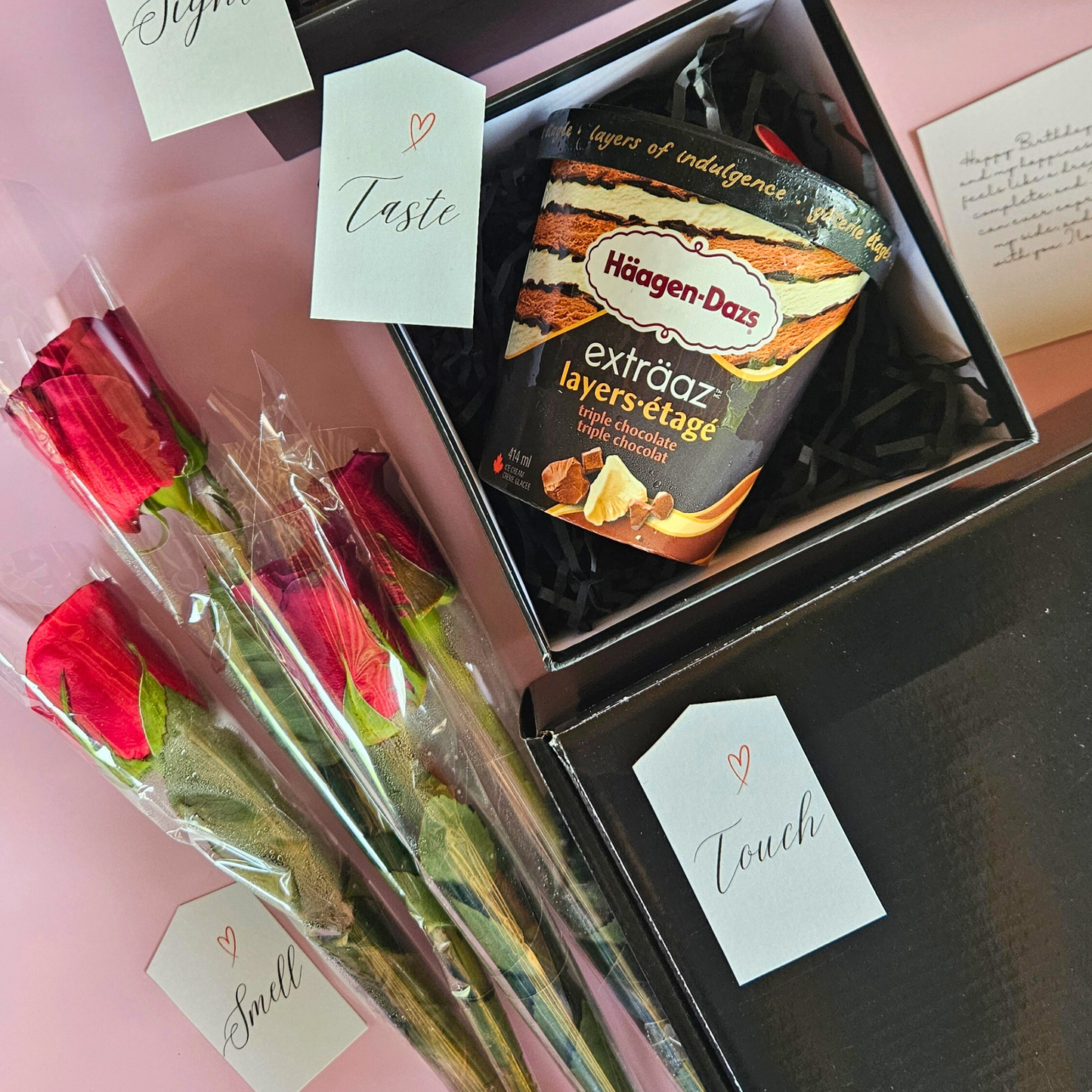 Personalized 5 sense Hamper for Boyfriend / Girlfriend