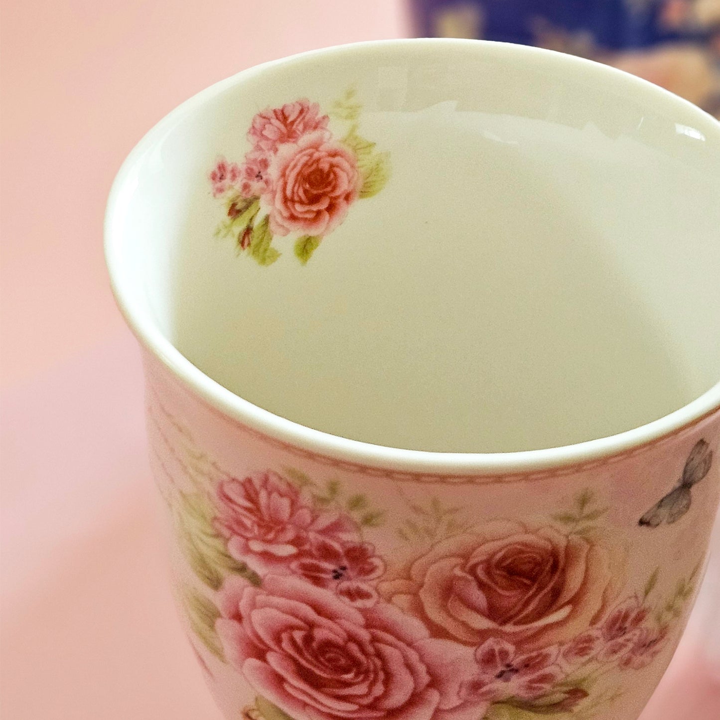 Fuchsia Vintage Tea Cup