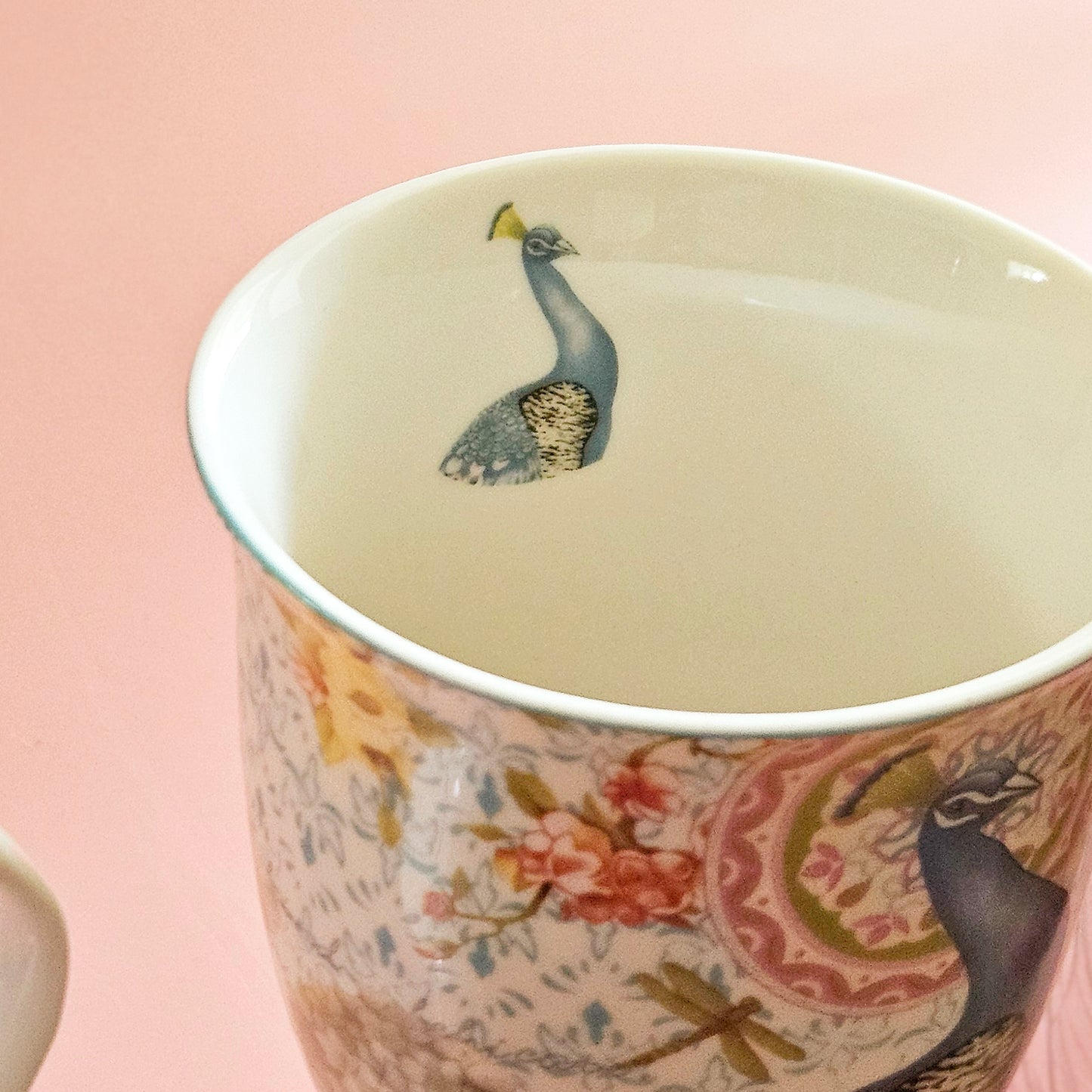 Peacock Vintage Tea Cup