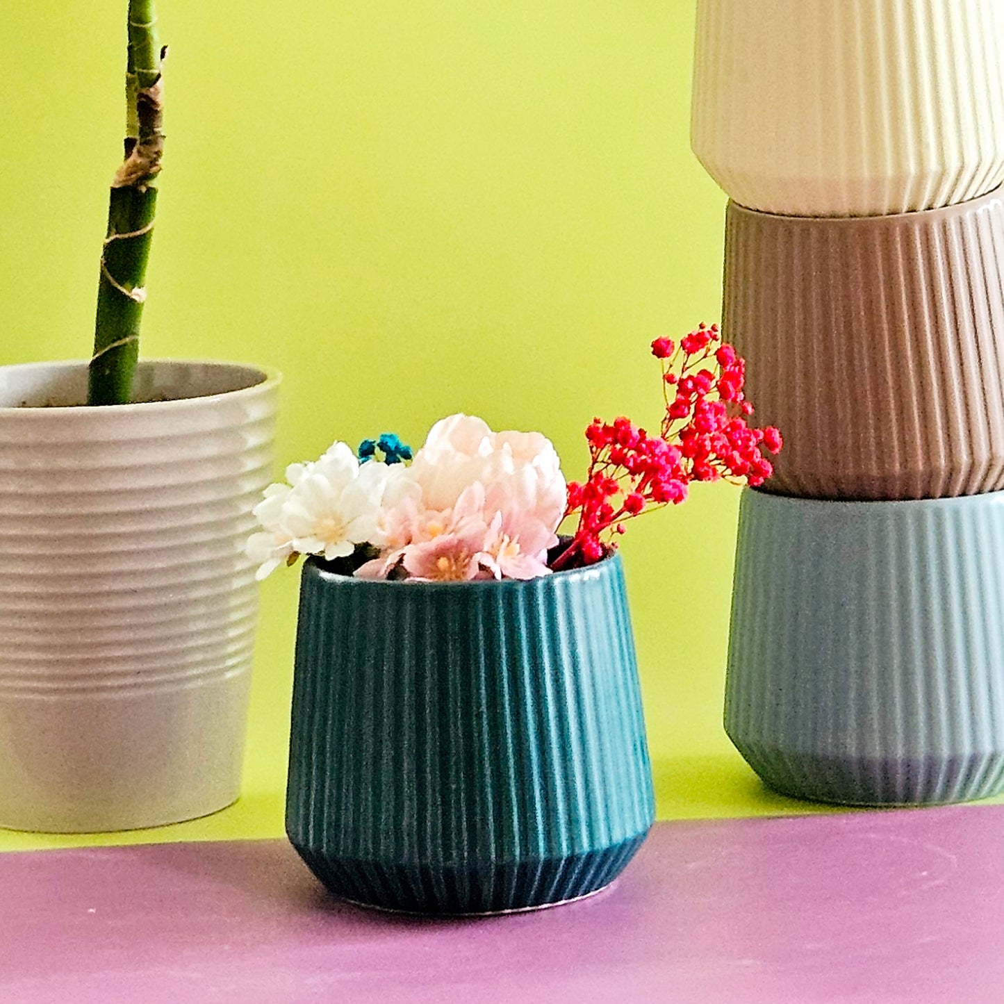 Textured Tulip Planters